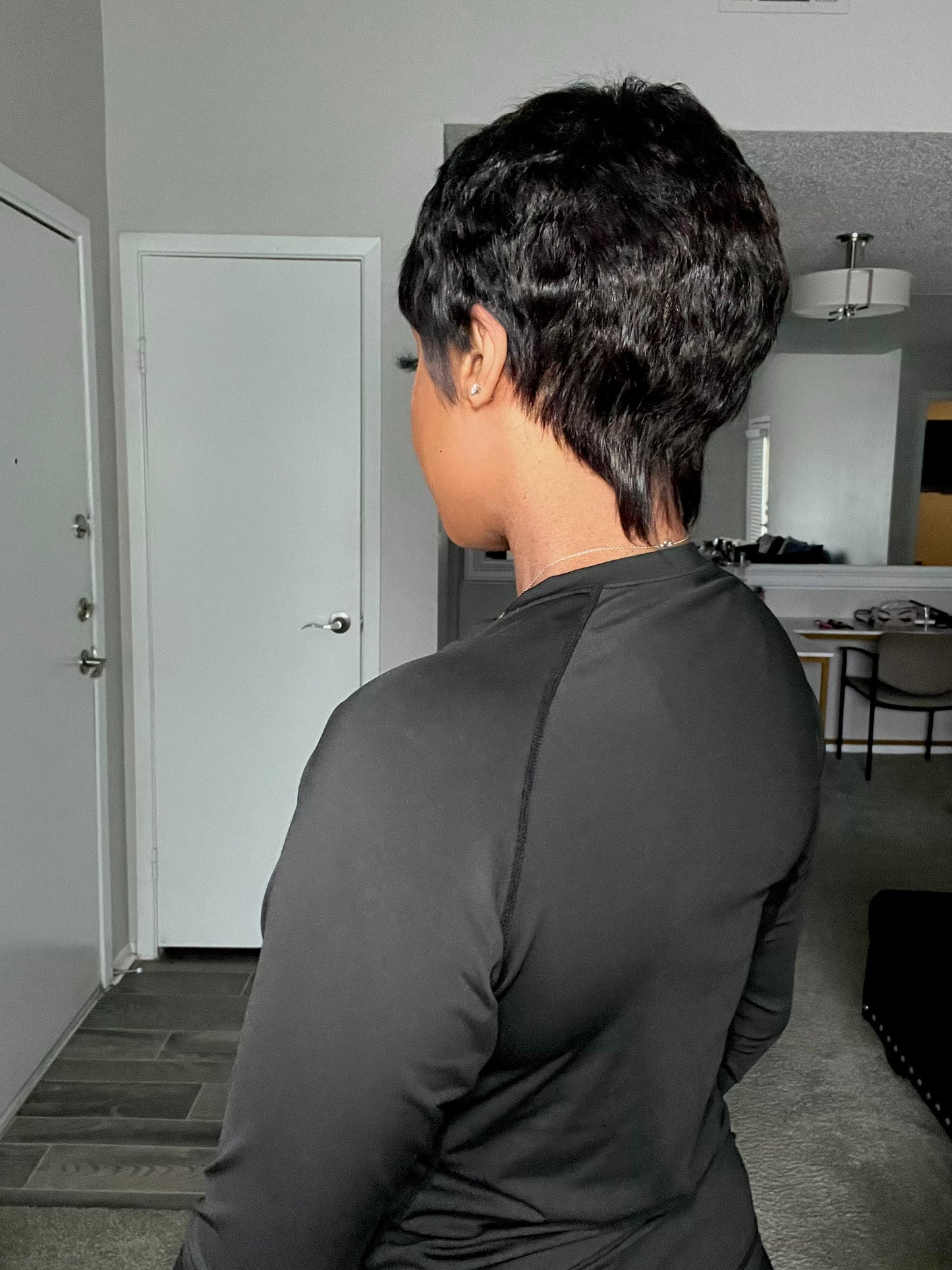 Full Lace Pixie Cut Wig 100% Human Hair - 009