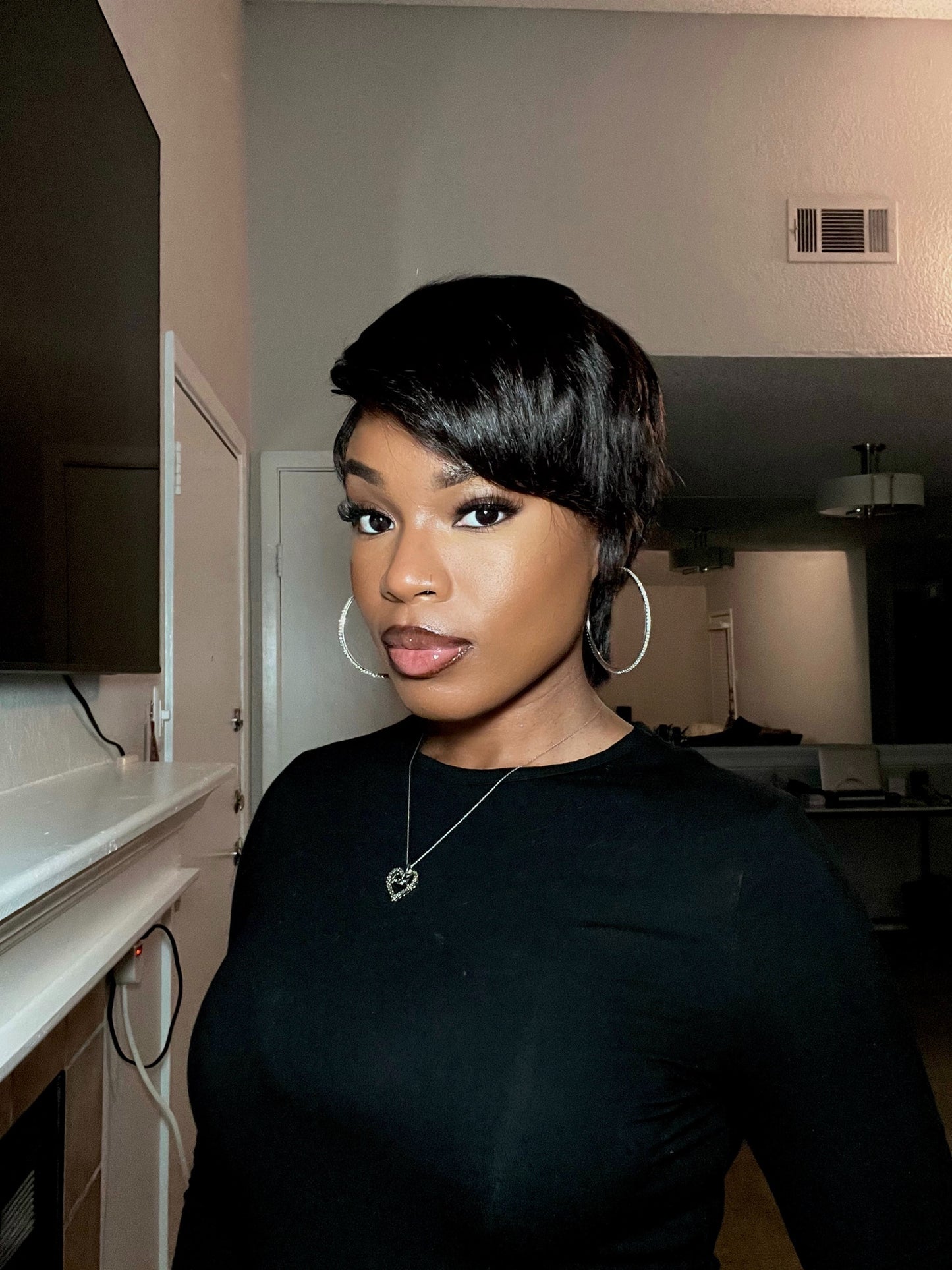 Comet Edge Full Lace Pixie Cut Human Hair wig - 011