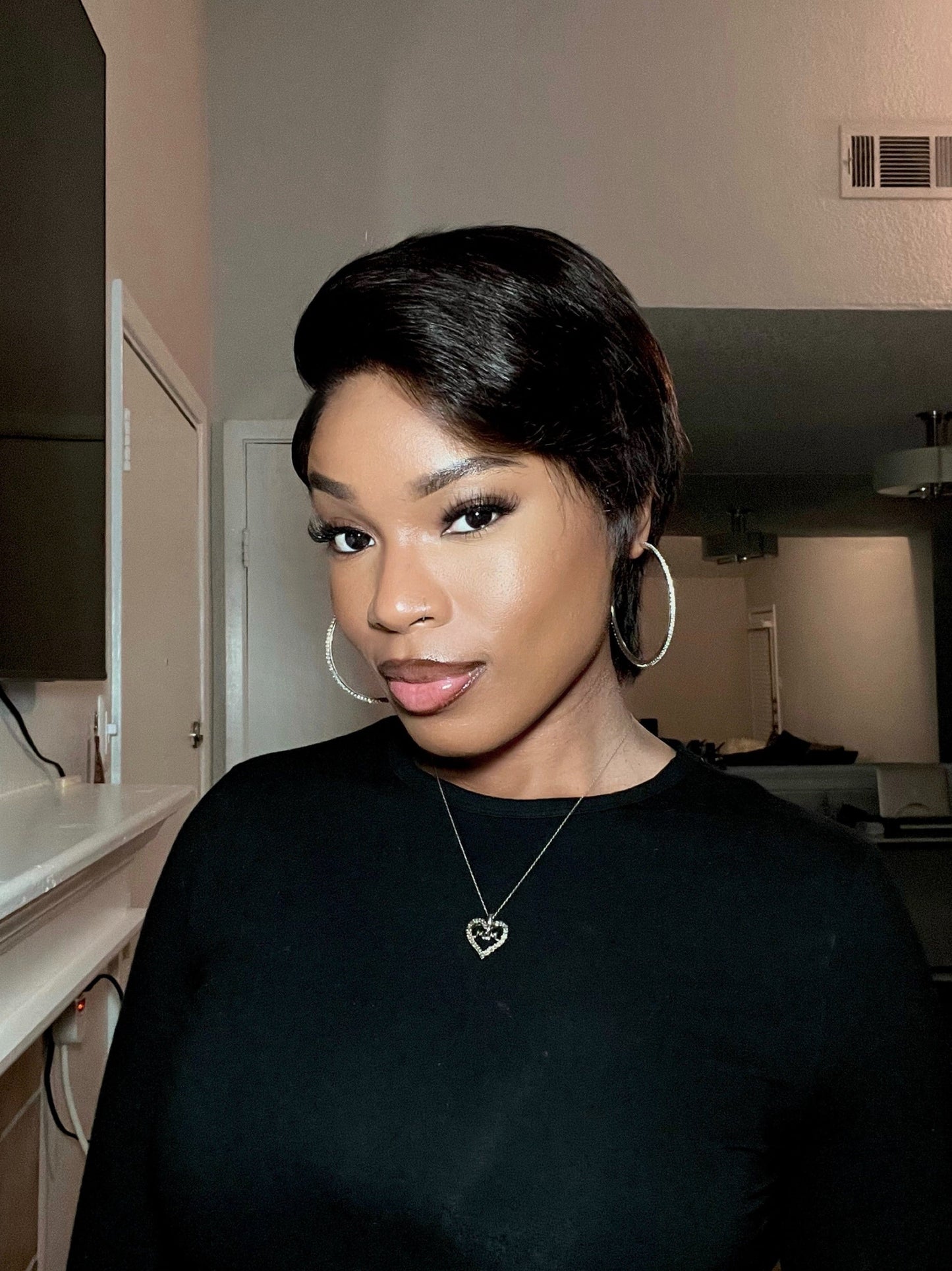 Comet Edge Full Lace Pixie Cut Human Hair wig - 011