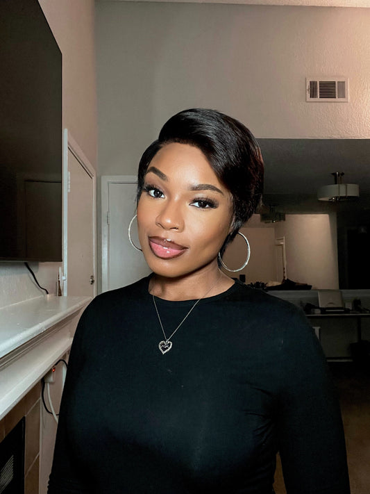 Comet Edge Full Lace Pixie Cut Human Hair wig - 011