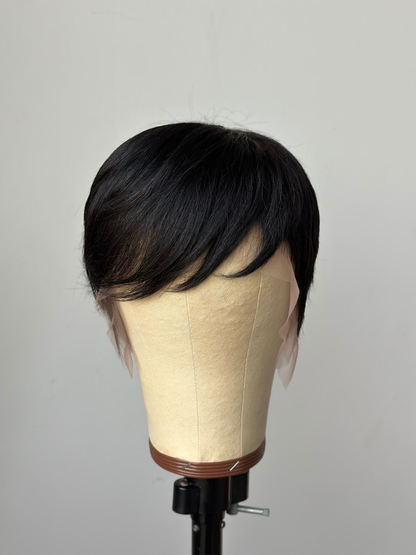 Silken Glide Smooth Full Lace Pixie Cut Human Hair wig - 010