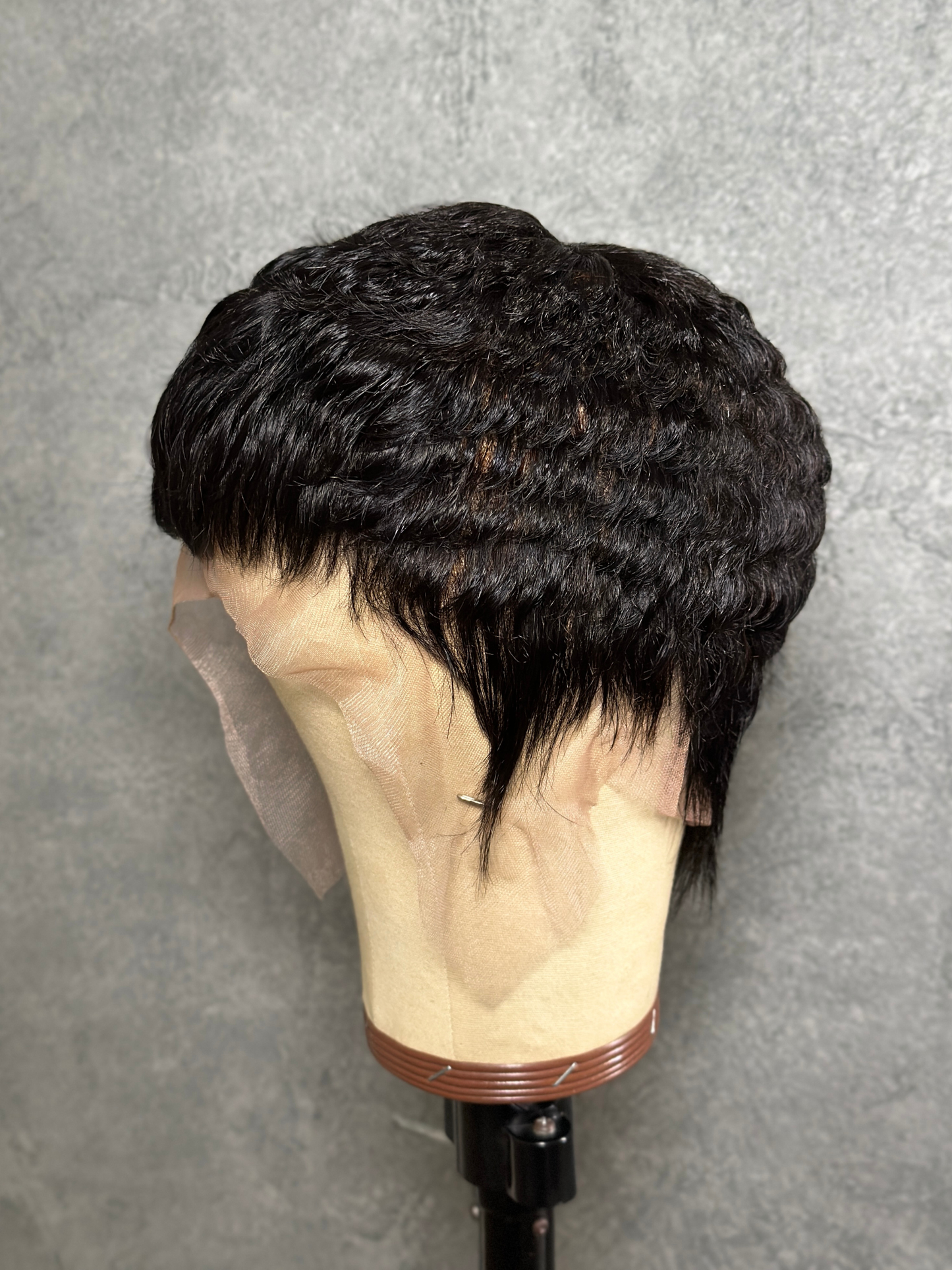 Full Lace Pixie Cut Wig 100% Human Hair - 009