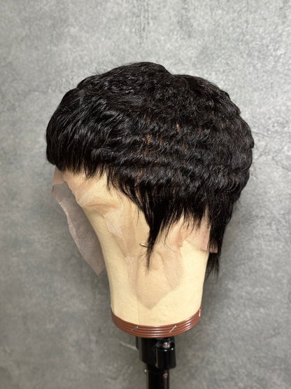Full Lace Pixie Cut Wig 100% Human Hair - 009